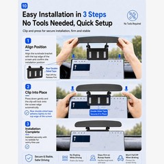 GPS Sun Shade Adjustable Angle UV Protection Dashboard Anti-Glare