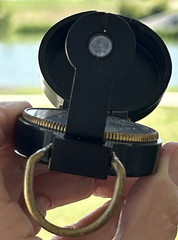 Vintage Lensatic Brass Compass -Japan Made- w case/Instructions – Vintage