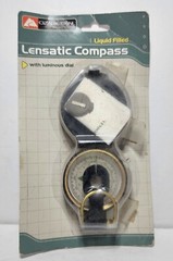 Ozark Trail Lensatic Compass Liquid Filled Easy to Read open box