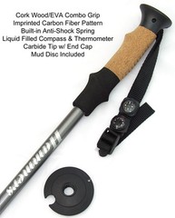 1 Pair Hammers Lightweight Trekking Poles Hiking Walking Sticks Anti-shock NEW