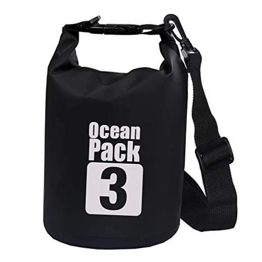 2L//5L/10L/15L/20L/30L 500D Tarpaulin Heavey-Duty PVC Water Proof Dry 3L Black