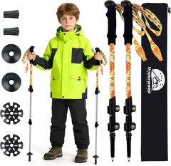 Collapsible Hiking Poles Kids 2 Pack Aluminum Trekking Poles Collapsible Hiking