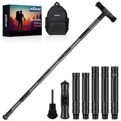 aiGear G2 Tactical Hiking Stick 5 Section Heavy Duty