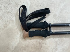LEKI Macalu Ultralite Titanium Trekking Poles Pre Owned Good Condition