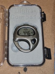 Dakota Digital Compass Alarm Clock Clip-on Luminous Dial Time, Date, Chronograph