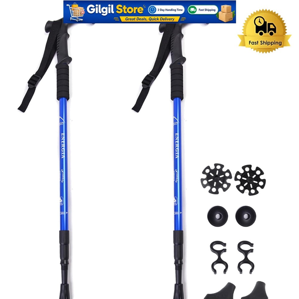 Versatile Trekking Poles with Anti-Slip Grip | Ideal for Hiking and Climbing