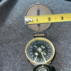 Vintage Engineer Lensatic Compass Pocket Sized Black Made Japan Hiking Hunting
