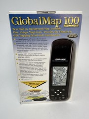Lowrance Globalmap 100 Portable Handheld GPS Receiver Digital W Box & Software