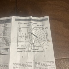 Vintage Silva Ranger Model Compass Instruction Manual Pamphlet