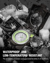 Sighting Navigation Compass with Inclinometer – Waterproof & Impact Resistant
