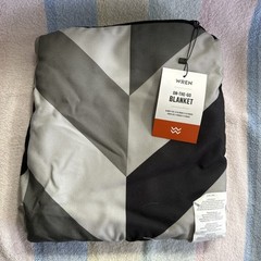 WREN ON-THE-GO Blanket Gray/Black In Color New In Plastic-Only Removed For Pics
