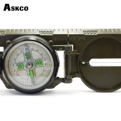 Military Lensatic Compass Aluminum Alloy Folding Camping Hiking Navigation Compa