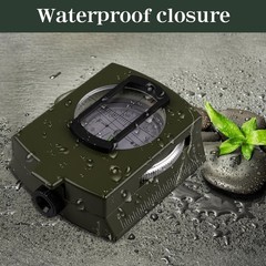 Compasses，Hiking Compass for Survival with ，Waterproof Durable and Green
