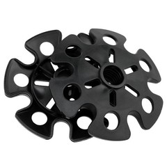 Hiking Poles with Detachable Mud Ski Basket – 4PCS (Black)
