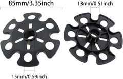 2Pcs Universal Rubber Snow Baskets for Trekking & Ski Poles