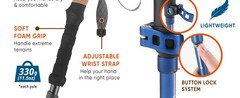 Trek-Z Cork Grip Trekking Poles – Lightweight Folding Hiking Poles, Adjustable