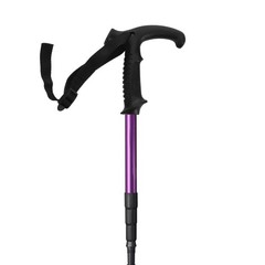 Wooden Cane Handle Grip Replacement Ergonomic T Shape with Wrist Strap