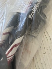 TRAIL BUDDY Lightweight Collapsable Adjustable Trekking Hiking Poles Black & Red