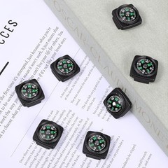 15 PCS Slip-On Watch Band Compass, Sturdy Mini Button Compasses Small Wrist