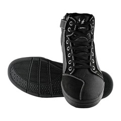 Men’s Motorcycle Boots Rider Racing Hiking Trekking 9.5 Hw001 All Black