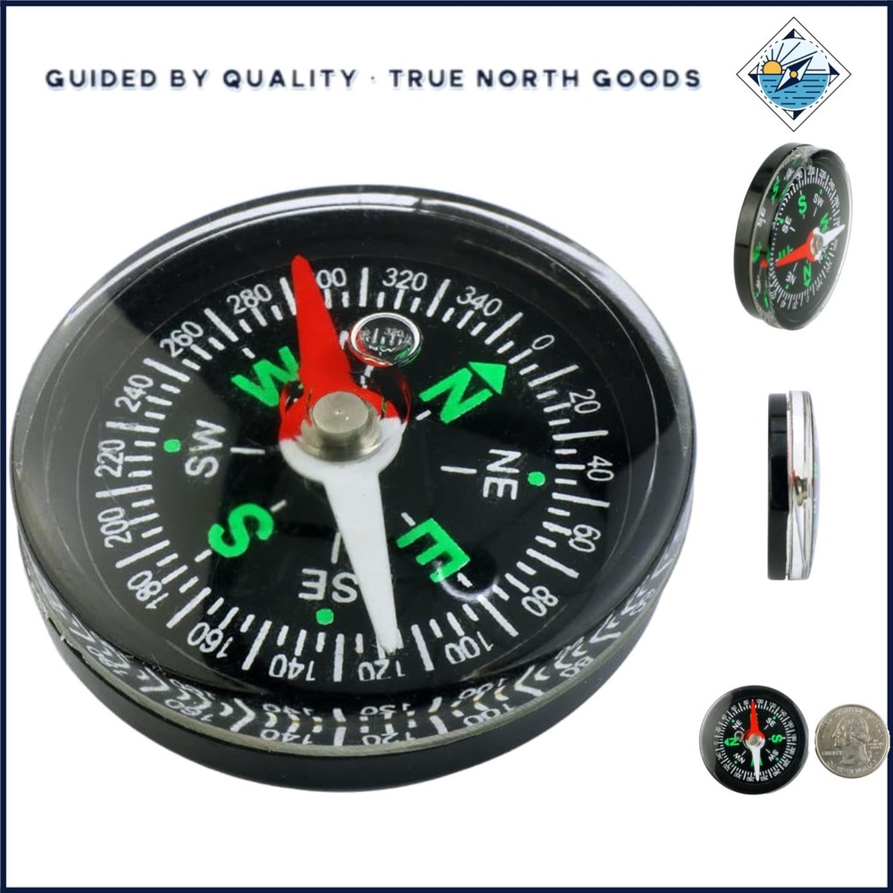 Compact 1-1/4” Economy Compass – Lightweight Navigation Tool for Adventurers