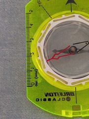 Brunton Classic Compass w/Optic Green Base. -used-