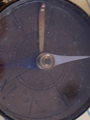 VINTAGE COMPASS MADE OF BRASS AND GLASS w OCK MECHANISM – GERMANY OR FRANCE