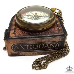 God is with You Wherever You Go Engraved Compass with Authentic Leather Case …