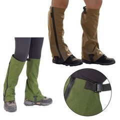 Lightweight Outdoor Hiking Gaiters With Reverse Zipper Design For Safety