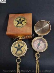 Compass U.S Army Brass Lid Compass | Personalized Best Gift For The U.S Army wit