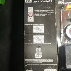 Fox Outdoor Deluxe Map Compass Sighting Mirror Luminous Dial Magnifier Hiking