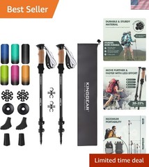 Ultra-Lightweight Nordic Walking Stick – 7075 Aluminum Trekking Poles (2-Pack)