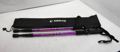 Aihoye Hiking Trekking Pole 2 Pack Collapsible Lightweight Anti Shock Purple