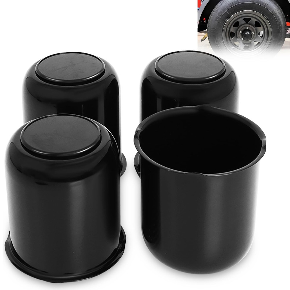 Trailer Wheel Center Caps 3.19 Inch for Trailer Truck RV Wheel Rims 4 Closed-…