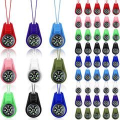 Compass for Kids Hiking and Survival Small Mini Pocket Compasses Keychain Lanyar