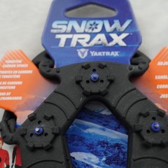 Yaktrax Snow Trax Ice Cleats Traction Spikes Unisex L XL Black Tungsten Carbide