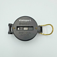 Stansport Engineer Directional Compass Military Style Black Brass Vintage
