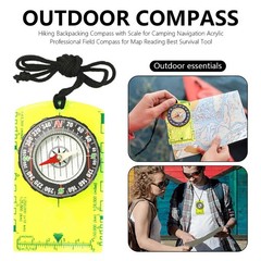 Liquid Filled Orienteering Navigation Map Compass Hiking Trekking Bush Camping