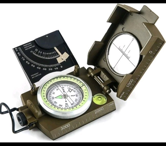 Multifunctional Military Sighting Navigation Compass with Inclinometer-Green