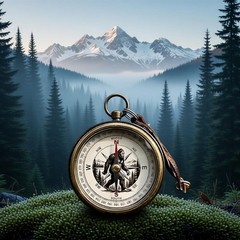 Outdoor Activity Essential Small Compasses Precise Positioning Pocket Sized
