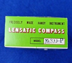 Vintage LENSATIC COMPASS Compass in Original Box japan model -300-p mint nos