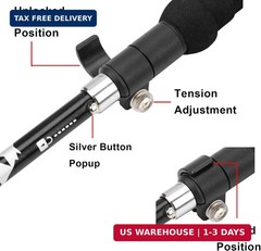 A ALAFEN Lightweight Collapsible Trekking Pole – 7075 Aluminum Adjustable Walkin