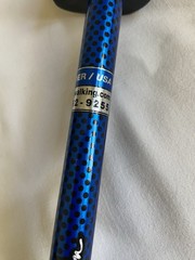 Tom Rutlin Exerstrider OS2 Blue Adjustable Hiking Trekking Walking Poles