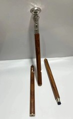 Silver Knob Handle Wooden Walking Stick Cane Victorian Style Stick Lot of 10 Pcs