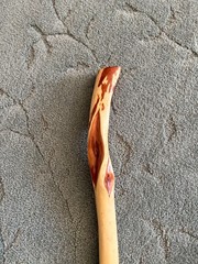 43 in. – Hand Carved Diamond Willow – Finished – Hiking / Walking Stick ,j101