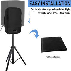Dust Cover for Bookshelf For Speakers Oxford Material 12x11x18 13x15x22 Inches