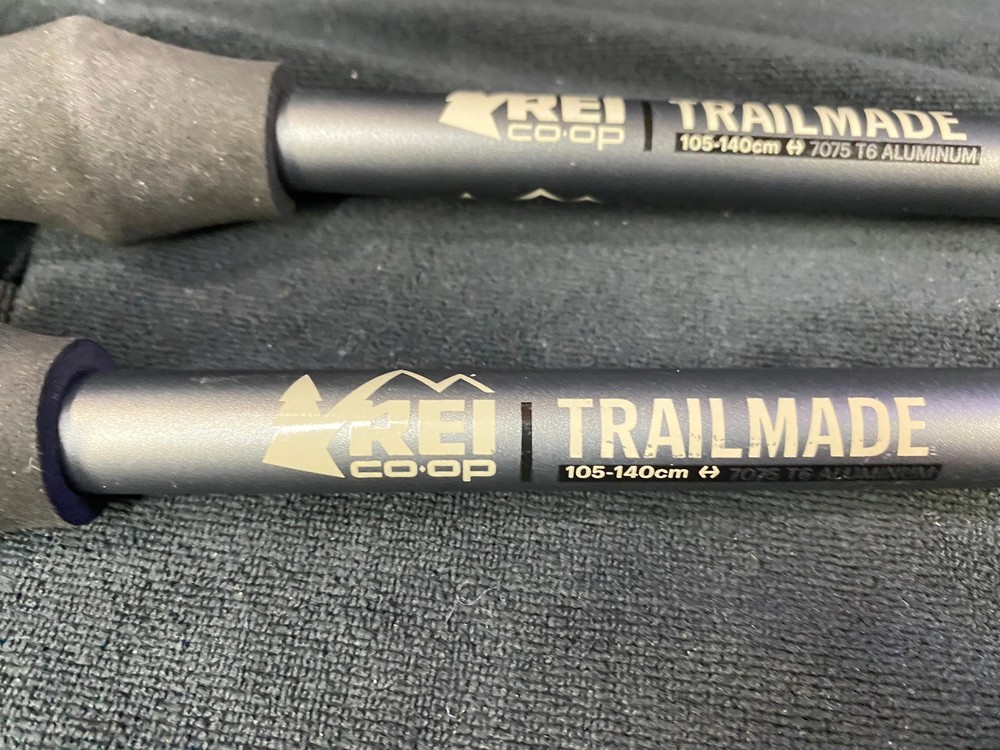 REI Co-op Trailmade Trekking Poles 7075 T6 Aluminum Adjustable 105-140cm Pair