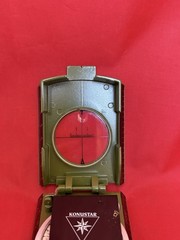 Konus 4075 Konustar-11 Metal Compass, Liquid Filled w/ Clinometer Green in Box