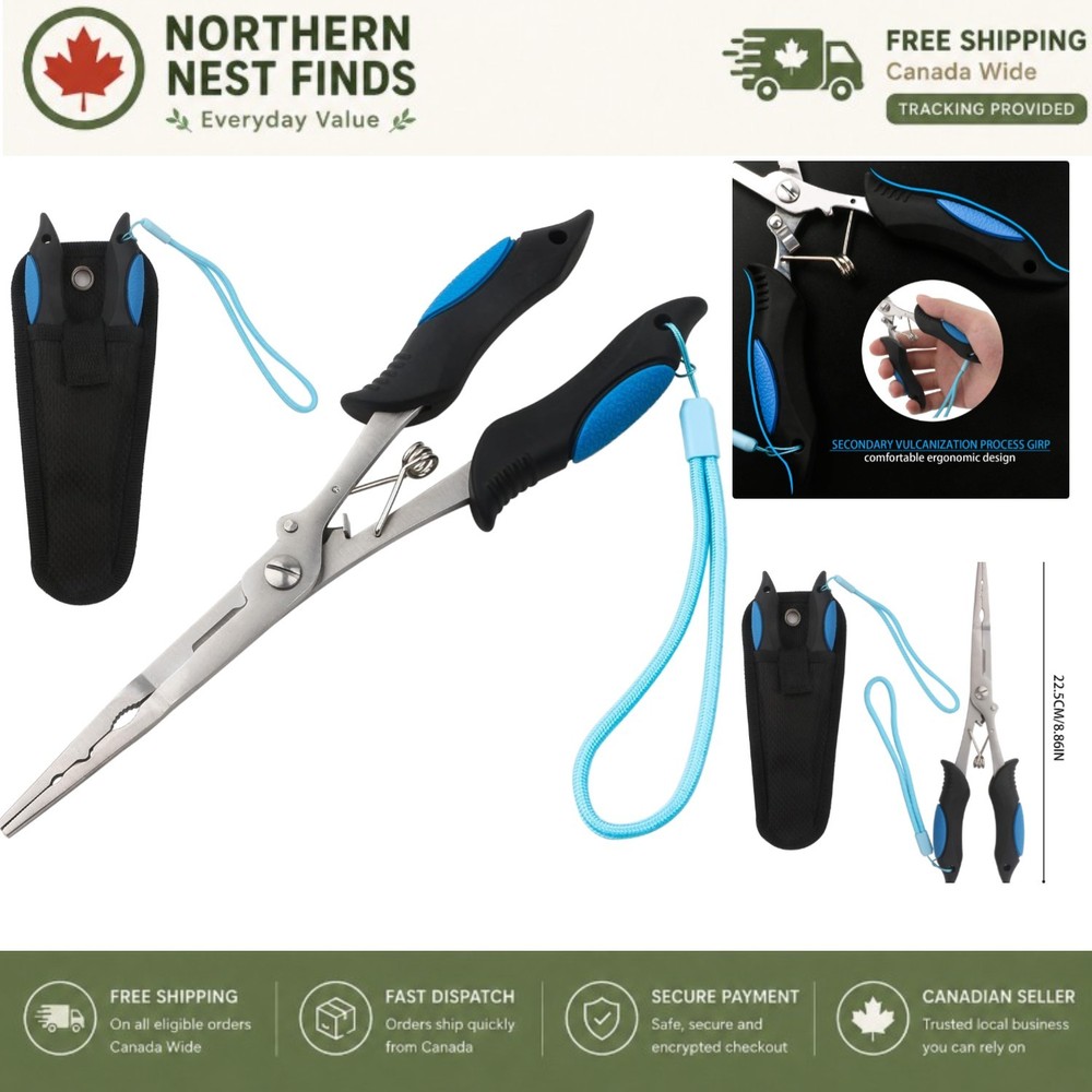 Fishing Tool Kit: Multi-Function Pliers, Scale & Gripper – Gift Ready!