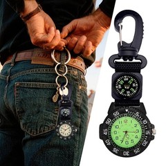 Wristwatch with for Men, Sports Watch with Carabiner, Waterproof, Glows in D…